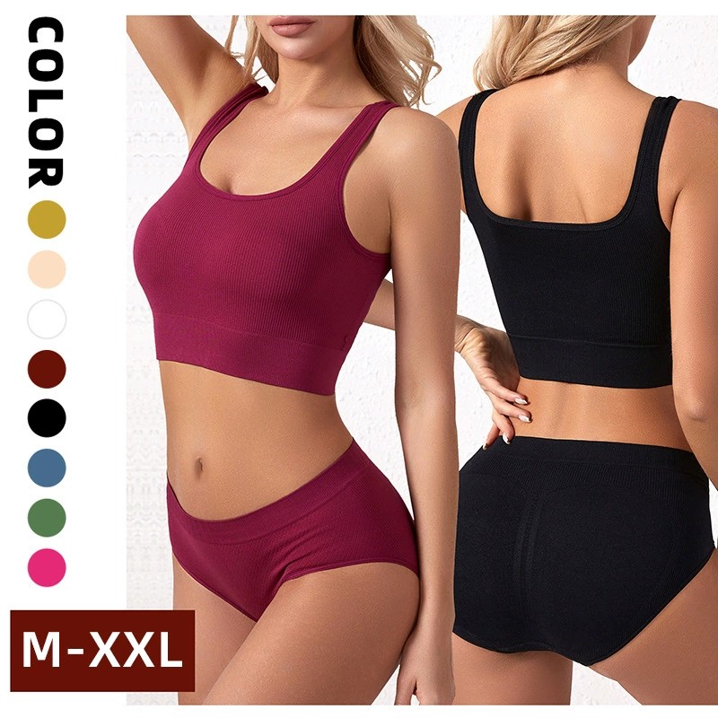 เสื้อชั้นในสตรีแบบไร้ตะเข็บ ไม - Underwire Bra Padded บทวิจารณ์และราคา
