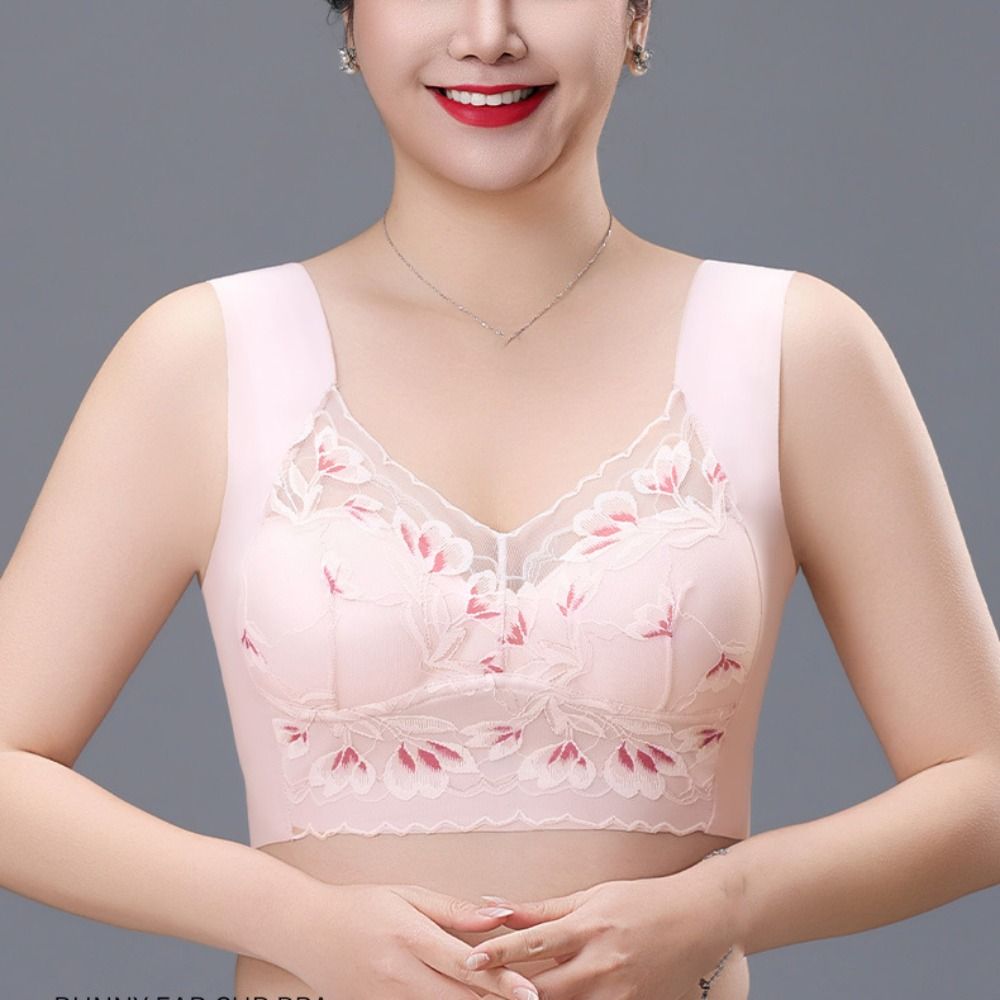 บราไร้โครงลูกไม้แฟชั่นพลัสไซส์ - Minimizer Bra Women บทวิจารณ์และราคา