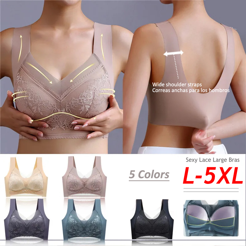 บราไร้โครงสำหรับผู้หญิงไซส์ใหญ - Mastectomy Bra Pocket บทวิจารณ์และราคา